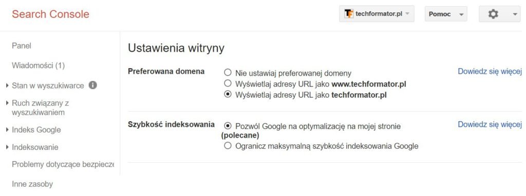 preferowana domena