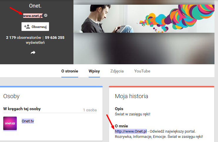 przyklad linka z profilu G