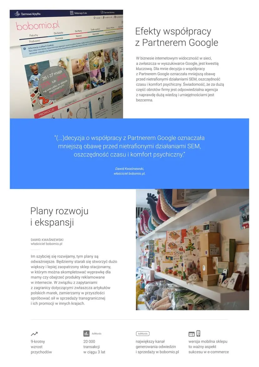 case study bobomio efekty współpracy