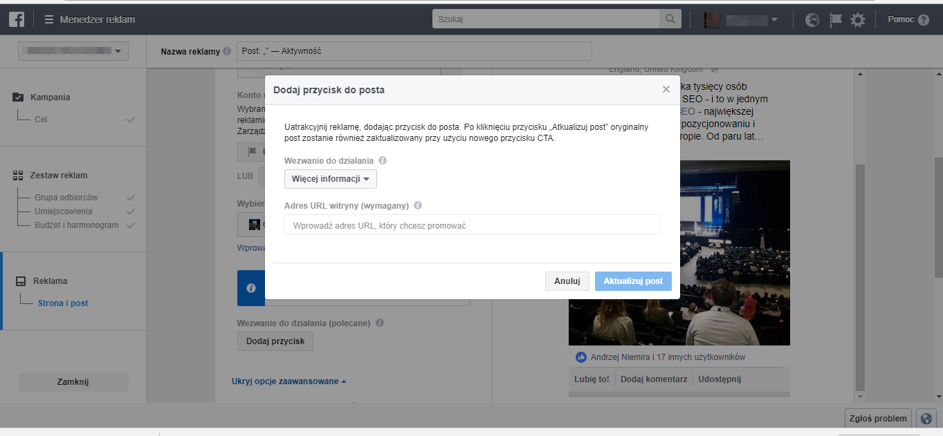 Aktywnosc Facebook 1