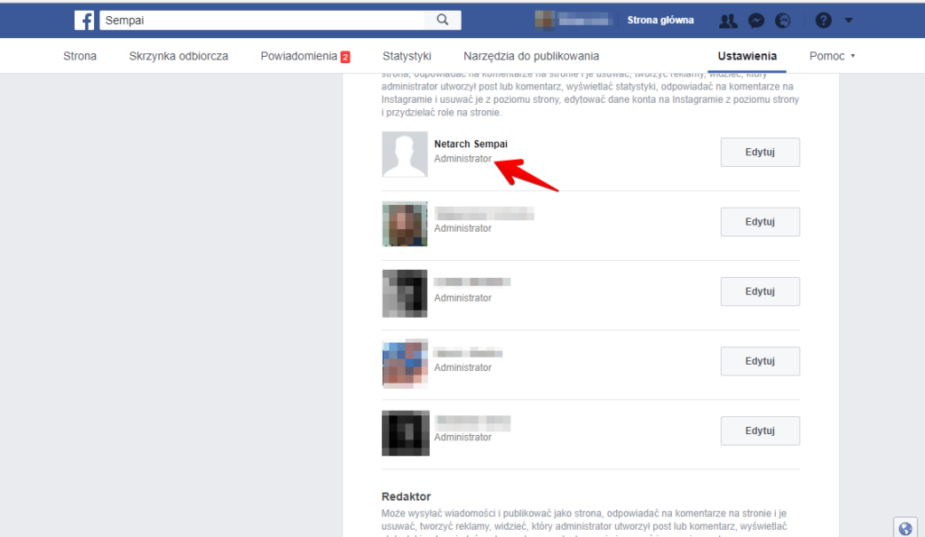 Przydzielanie rol na stronie firmowej na Facebooku 8 1024x595 1