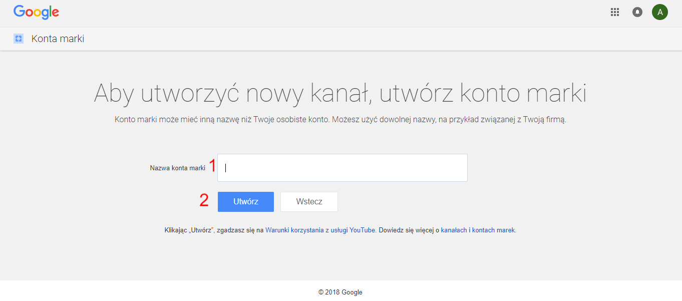 Przeniesienie kanału YT na konto marki
