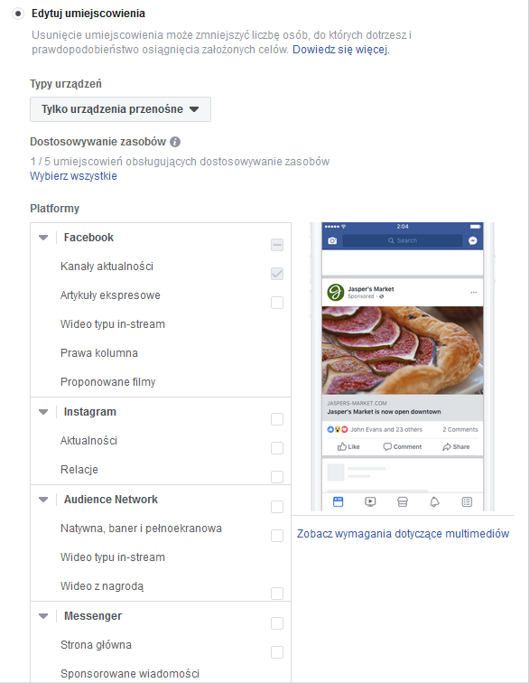 optymalizacja reklam na facebooku 5