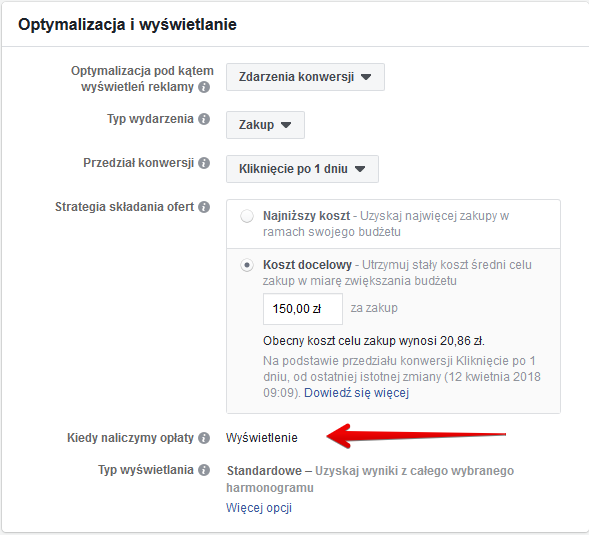 optymalizacja reklam na facebooku 7