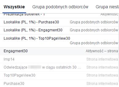 grupa odbiorcow fb ads 1