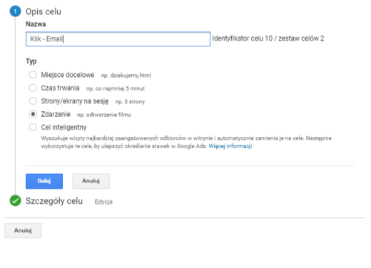 Zdarzenia cel ga
