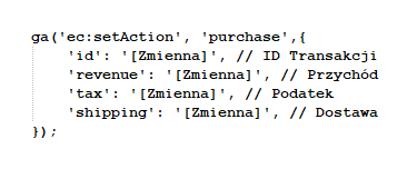 kod 1 Google Analytics