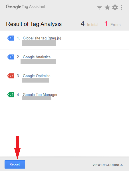 Wtyczka Google Tag Assistnant