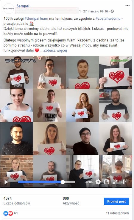 Praca zdalna wspólna inicjatywa