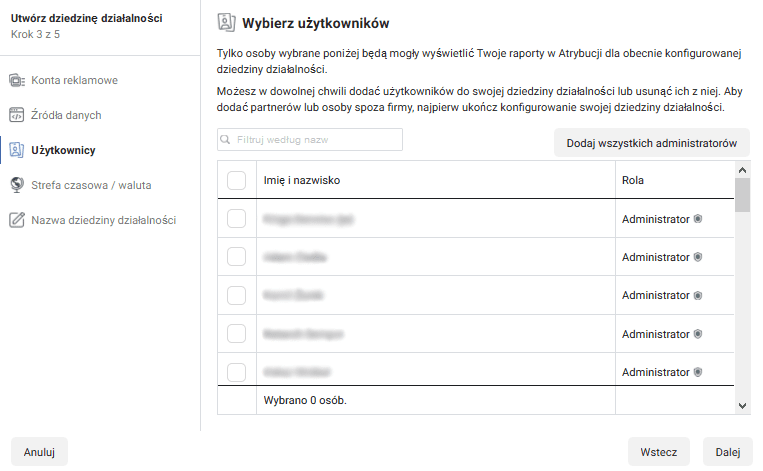 Facebook attribution konfiguracja 4