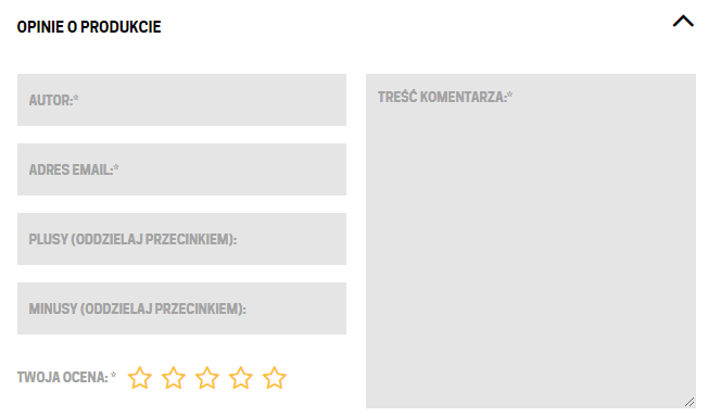 opinie na karcie produktu 2