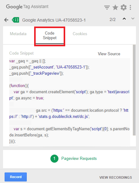 code snippet