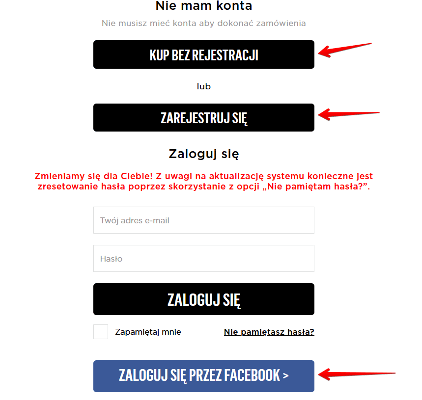 optymalizacja procesu skladania zamowienia CRO 1