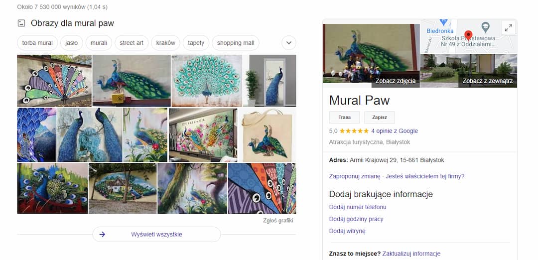 Google Moja Firma pozycjonowanie 1
