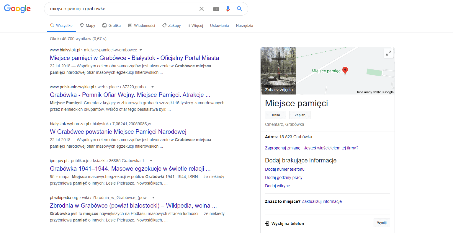 google moja firma pozycjonowanie 2