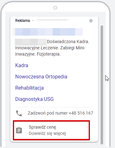 rozszerzenie formularzy google ads