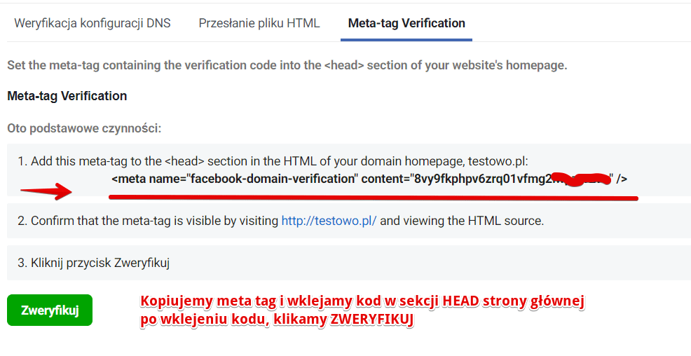 iOS14 Weryfikacja domeny 4