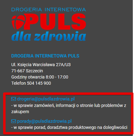 checklista CRO - adresy mailowe