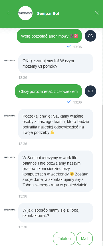 checklista CRO - bot
