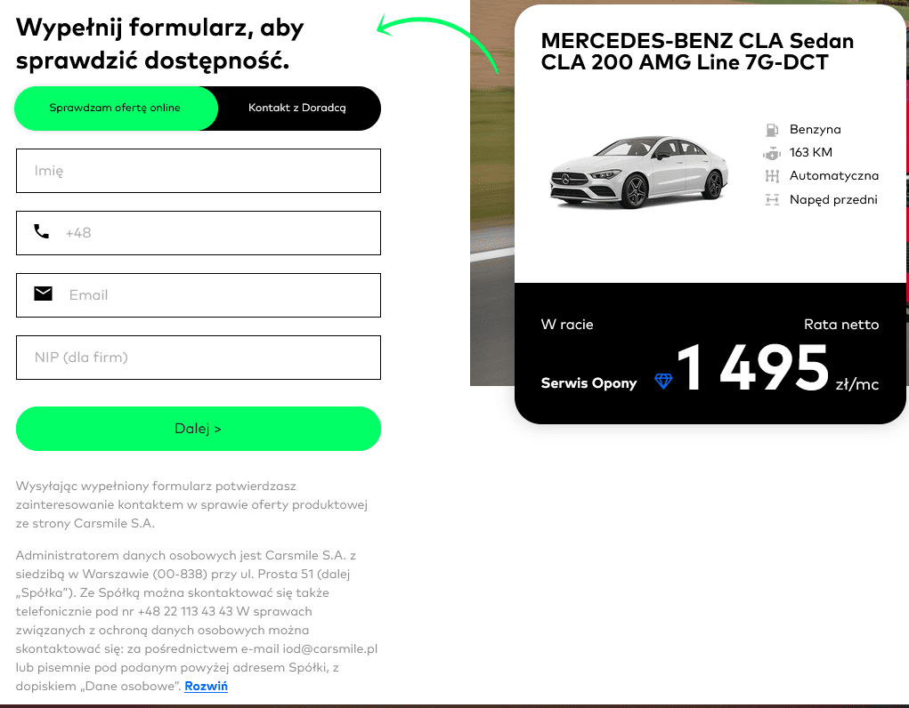 checklista CRO - inny formularz