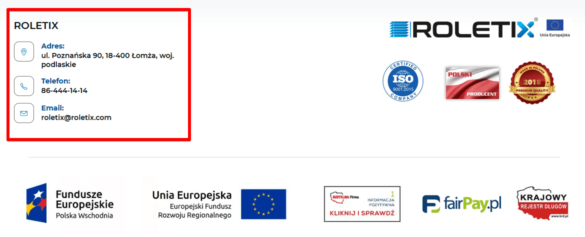 checklista cro - kontakt roletix
