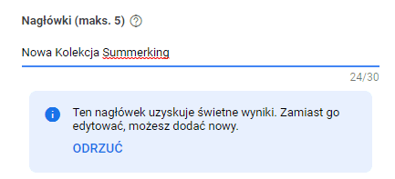 Od czego zależy pozycja reklamy w Google - świetny wynik