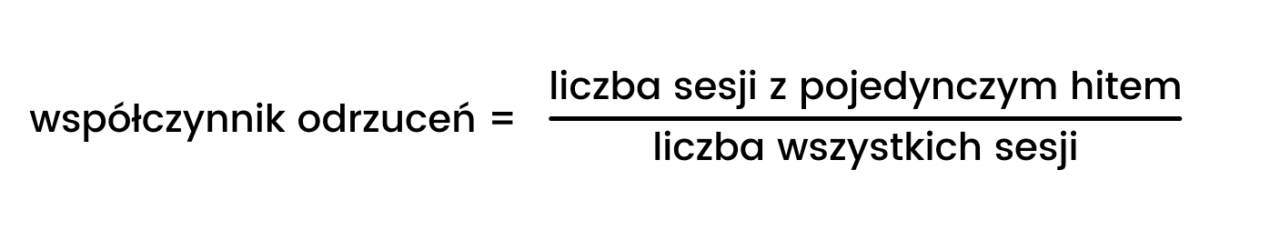 współczynnik odrzuceń jak policzyć
