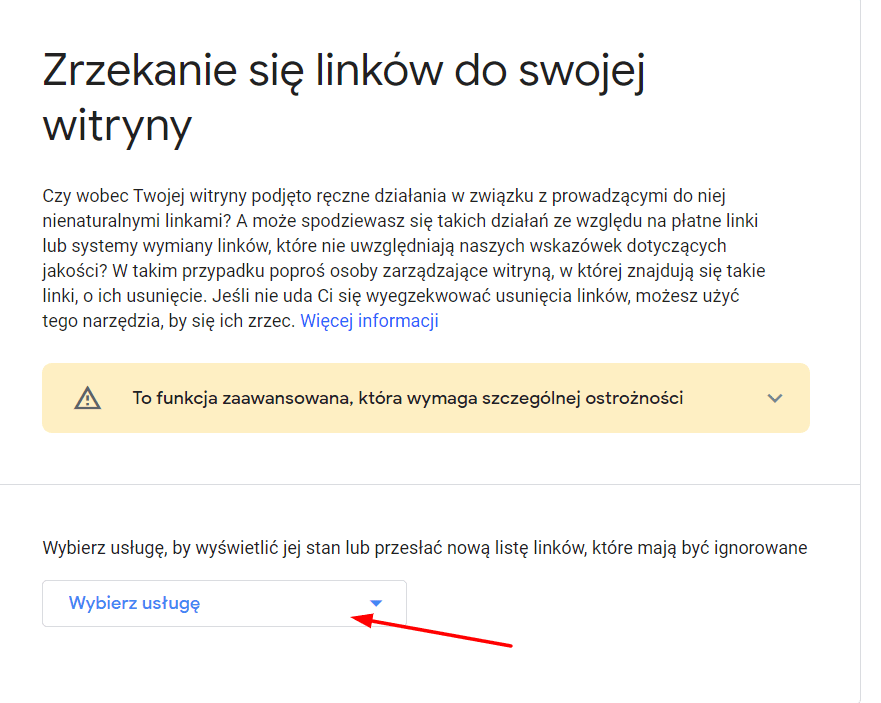 Zrzekanie się toksycznych linków