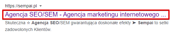 co to jest meta title - przykład