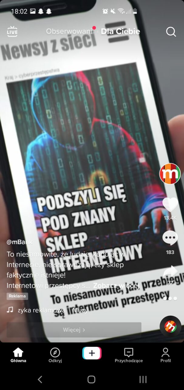 reklama top view TikTok