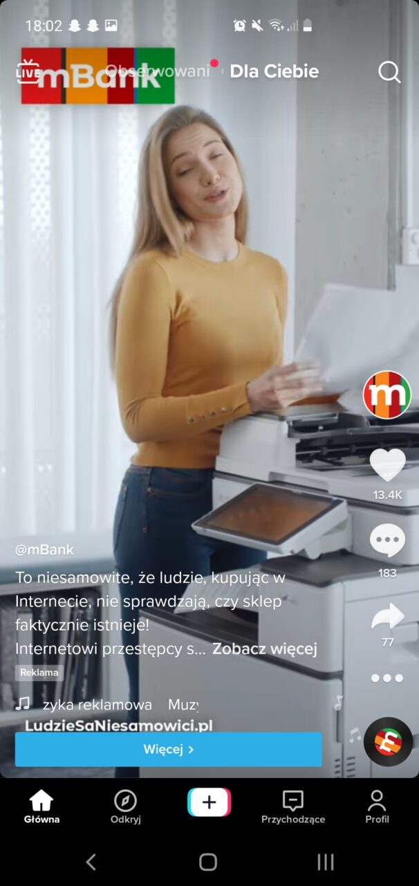 reklama top view TikTok