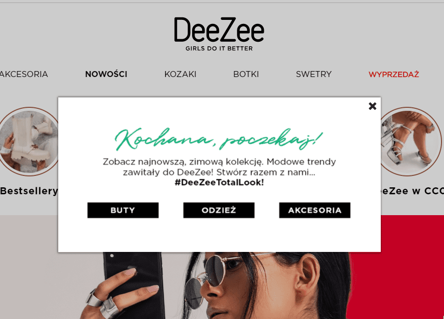 Marketing Automation - exit pop-up