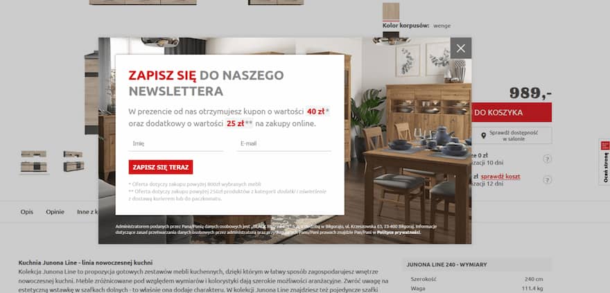 zapis do newslettera
