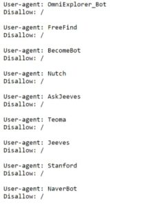przykład pliku robots.txt