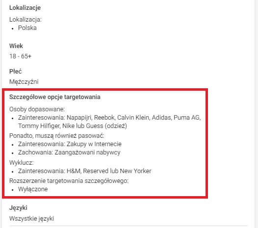 Dopasowanie po zainteresowaniach