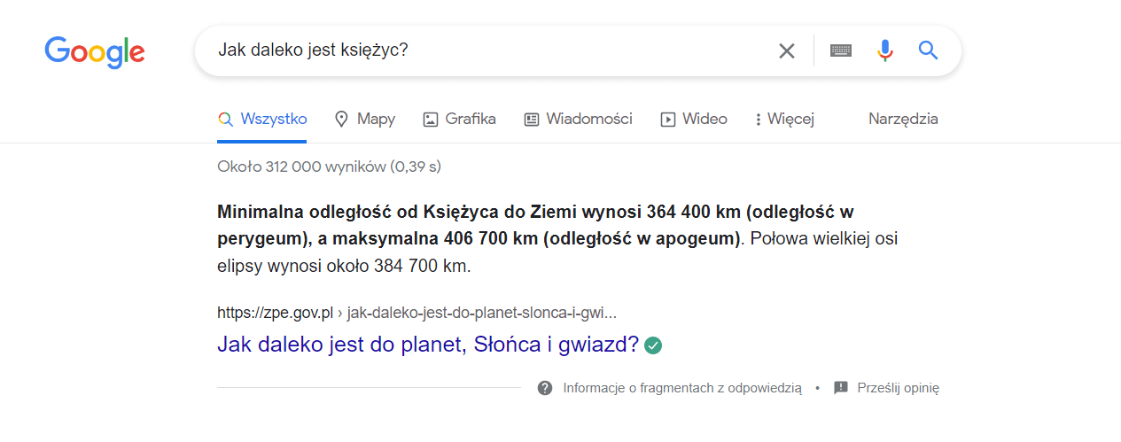 direct answer -szybka odpowiedź