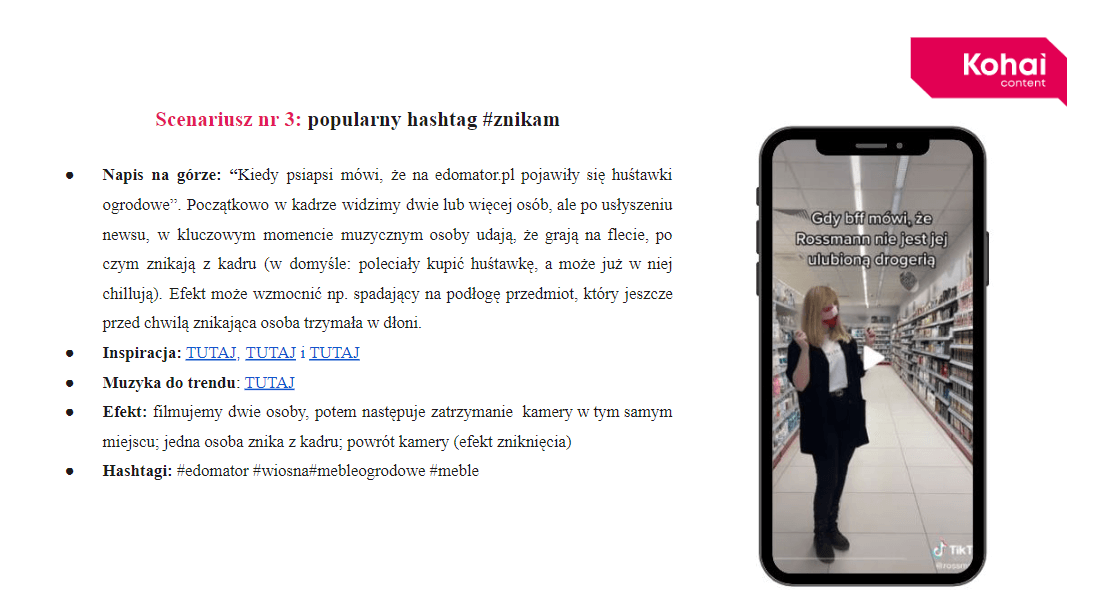 Koncepcja kreatywna Kohai