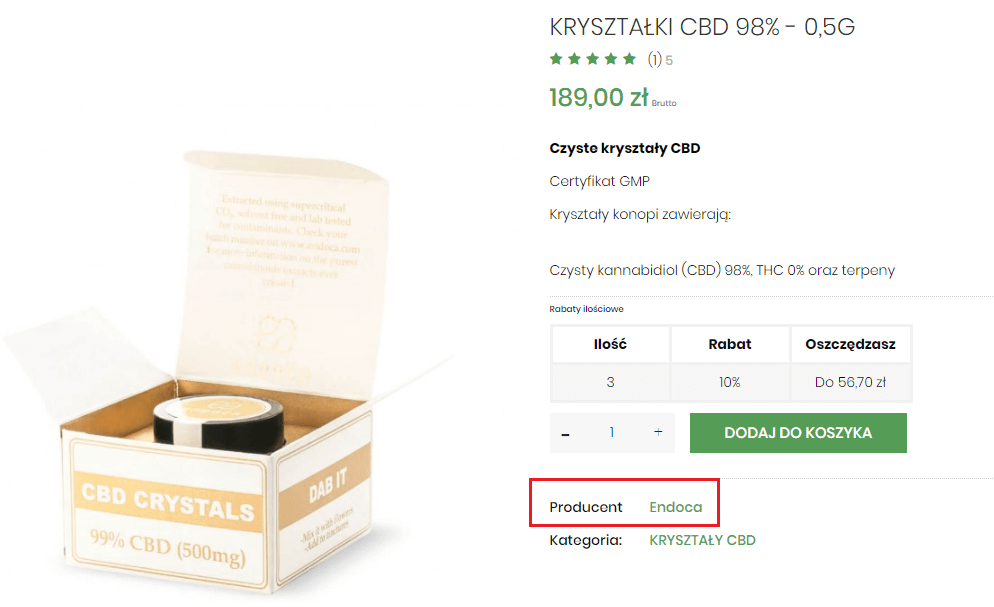 karta produktu