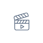 Realizacja filmow reklamowych icon blue