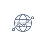 analityka internetowa icon blue