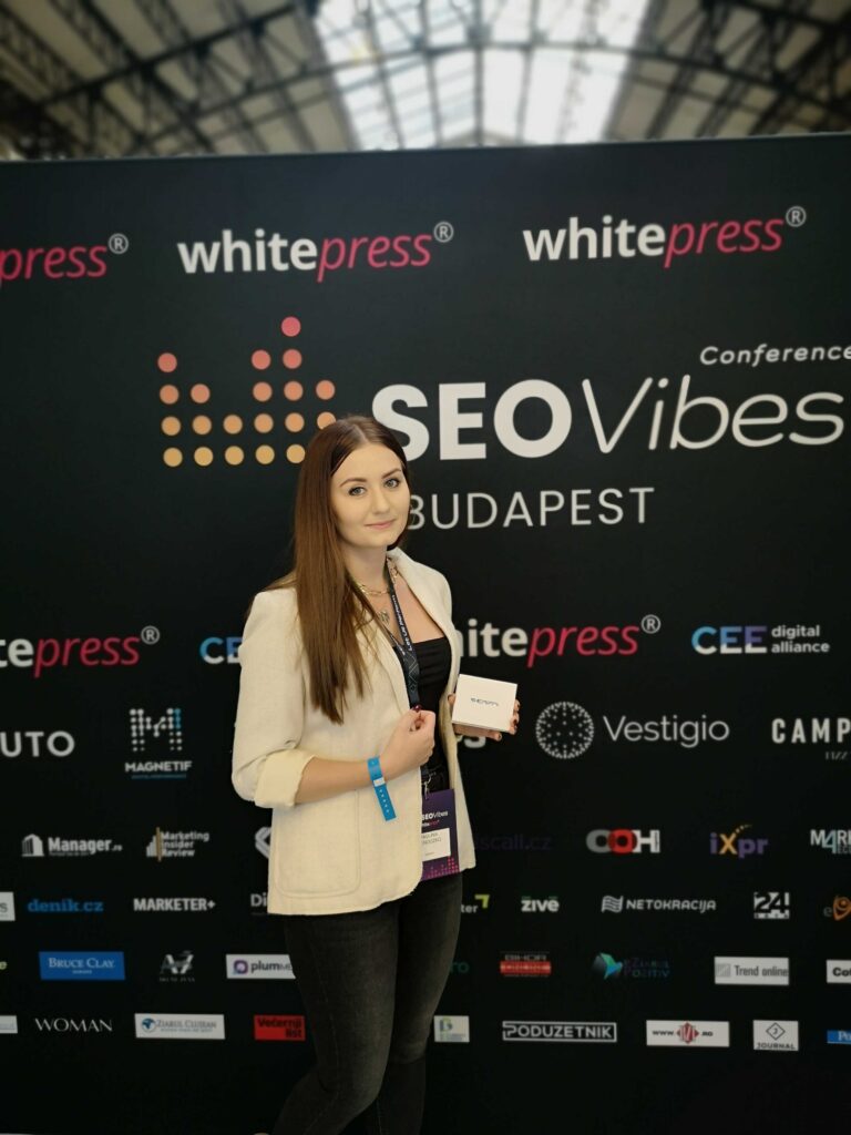 Paulina Hendozko podczas SEO Vibes Budapest