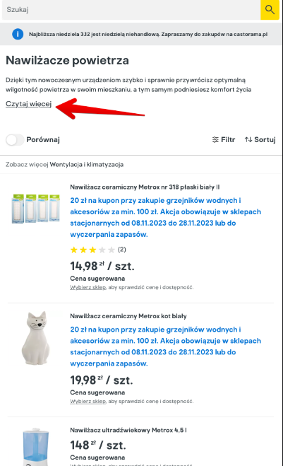 opis pod przyciskiem
