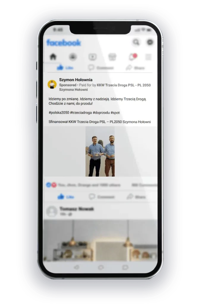 wybory 2023 meta ads hołownia