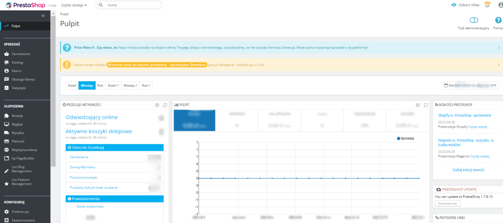 Optymalizacja seo prestashop - pulpit