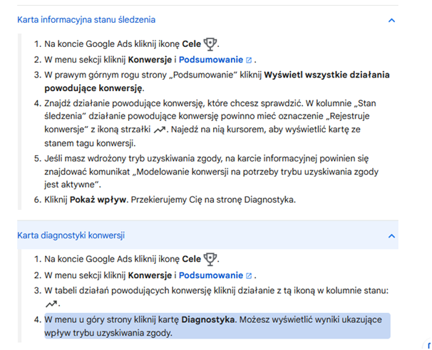 diagnostyka konwersji