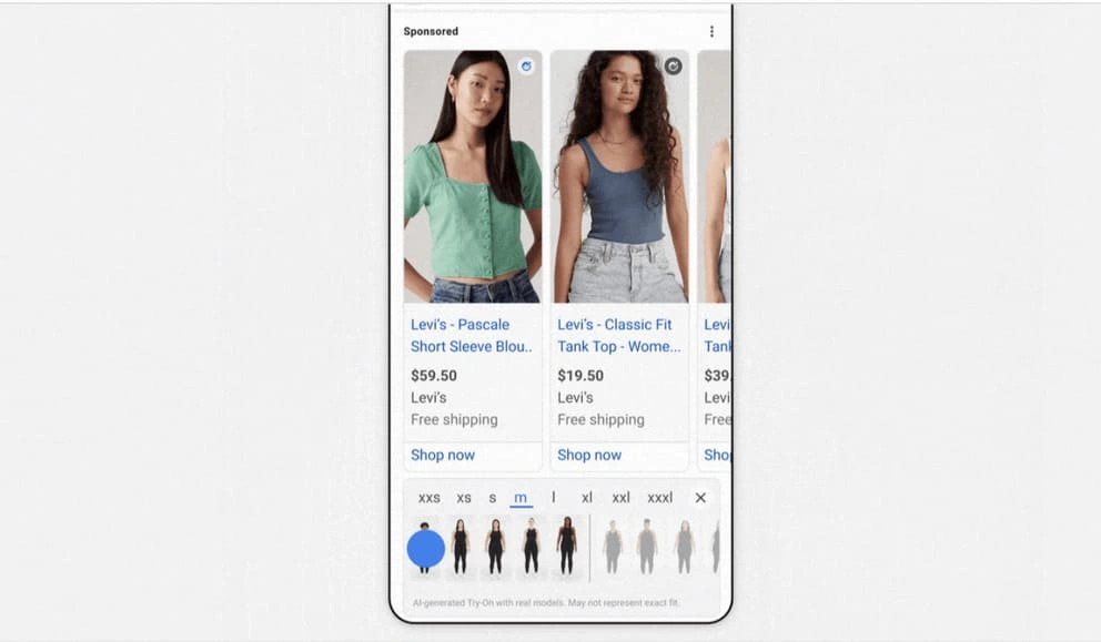 google ads wirtualne przymierzalnie
