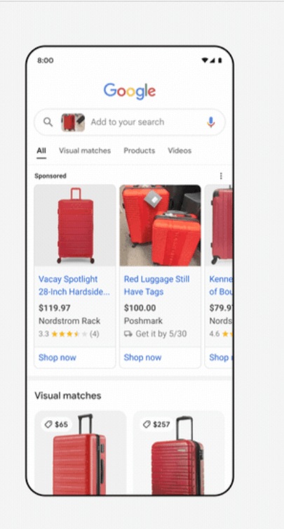 visual search wyniki