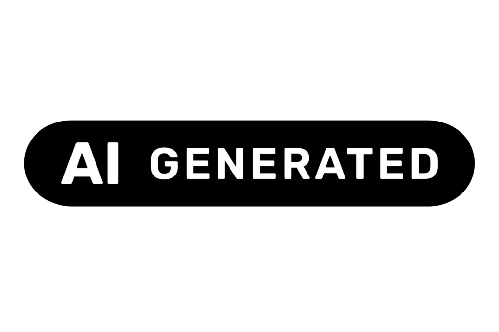 AI LABELS 3x2 AI GENERATED black